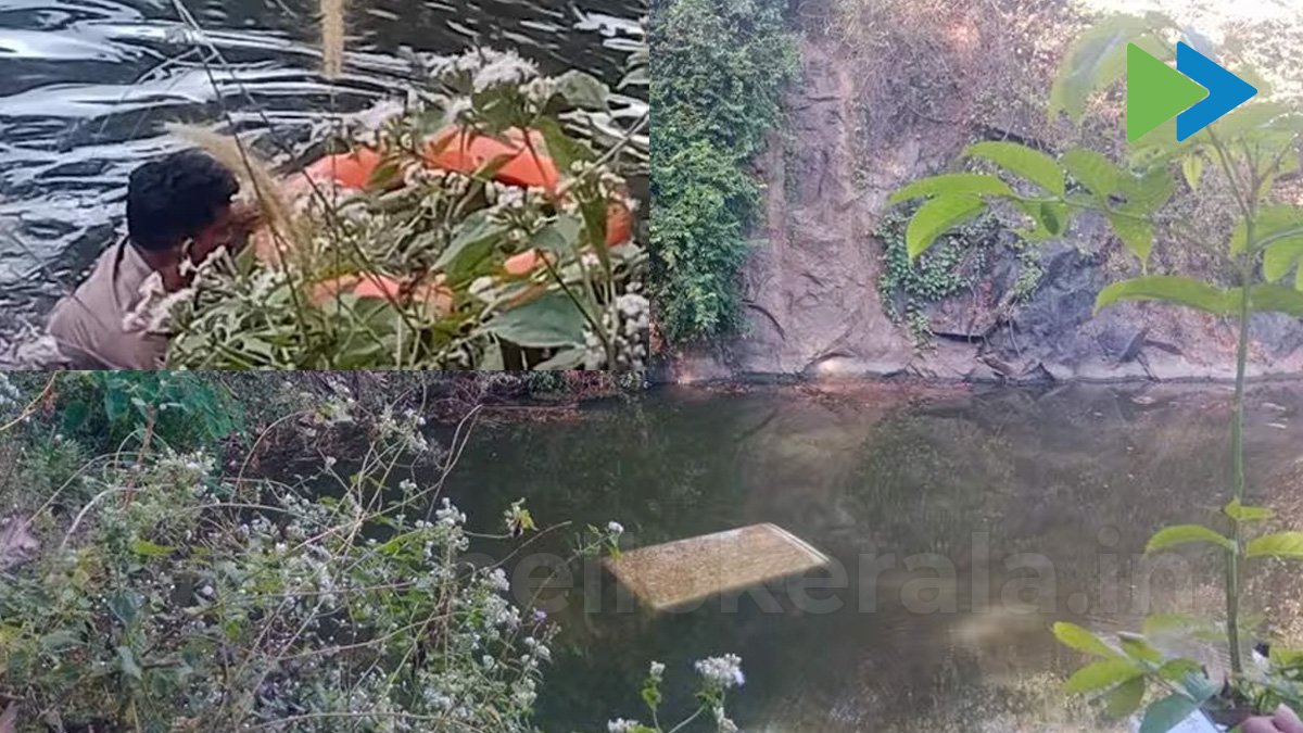 A dead body was found inside a car that fell into a rock pool in Kottayam