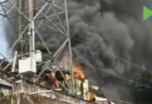 fire at parumala tower