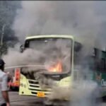 ksrtc bus fire