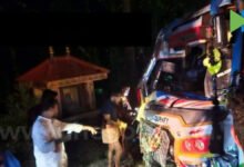 mini-bus in which the Ayyappa devotees were travelling lost control and overturned
