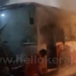 pamba ksrtc bus fire